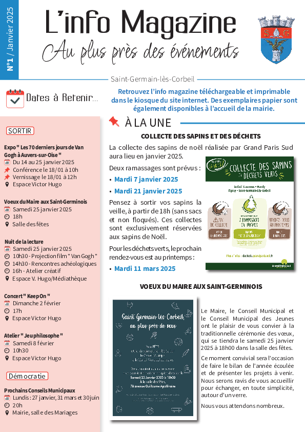 Info magazine n°1 - Janvier 2025
