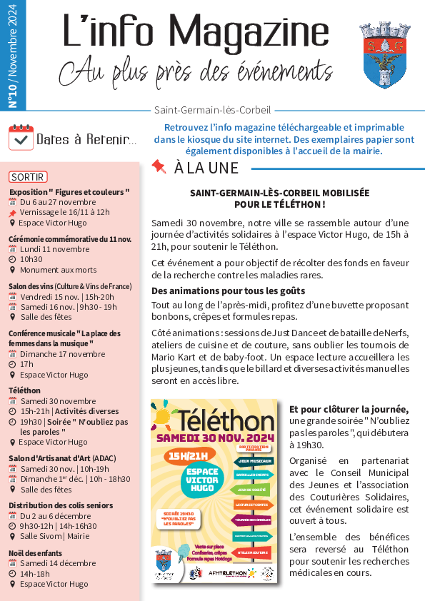 Info magazine n°10 - Novembre 2024