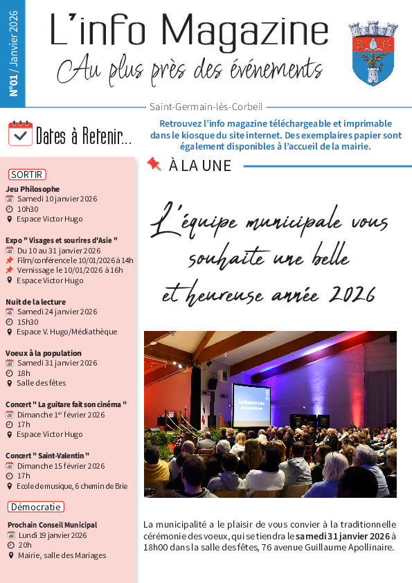 Info magazine n°1 - Janvier 2026