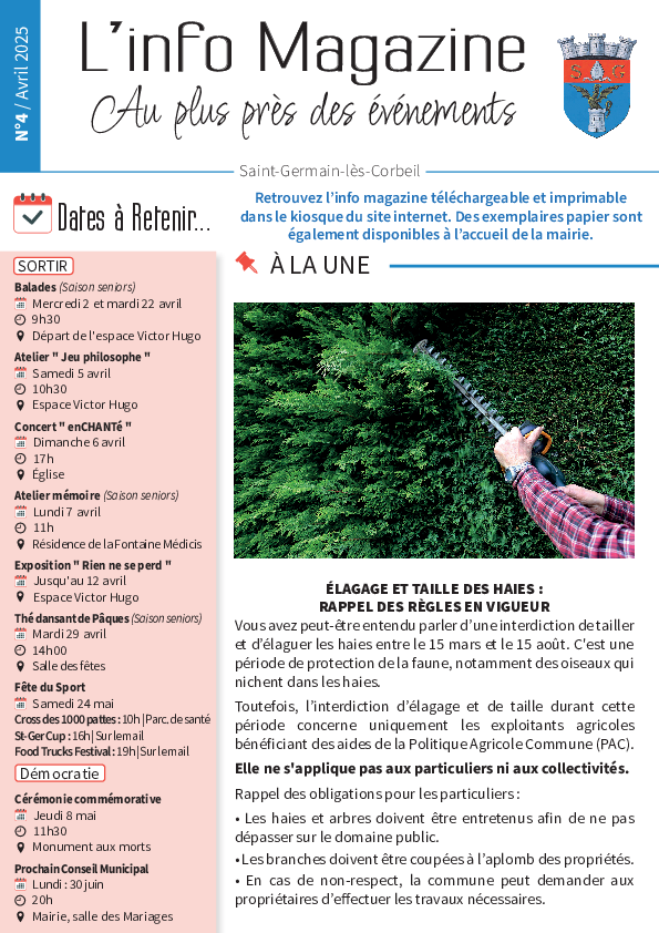 Info magazine n°4 - Avril 2025