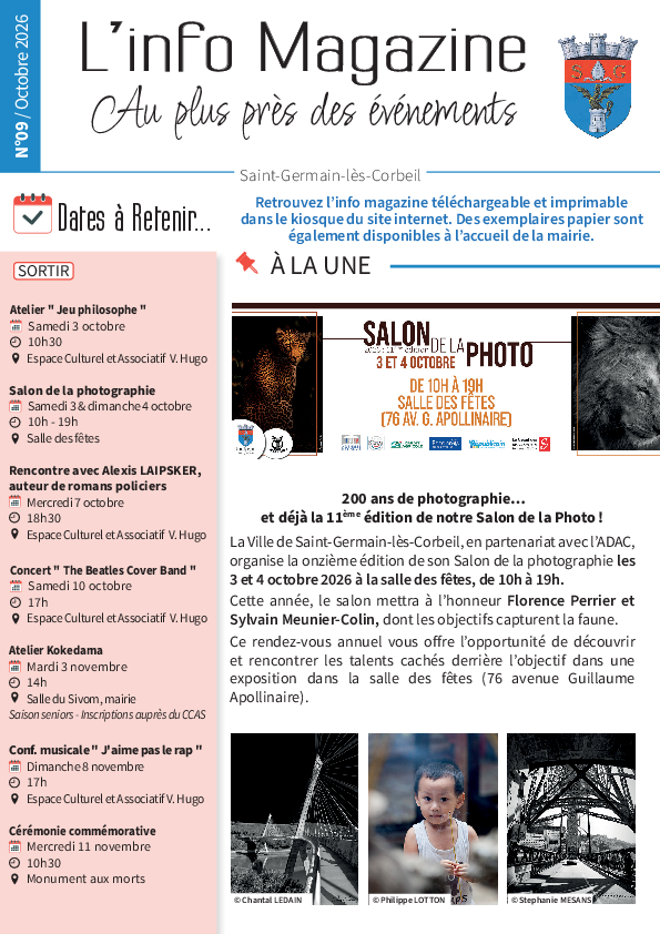 Info magazine n°9 - Octobre 2026