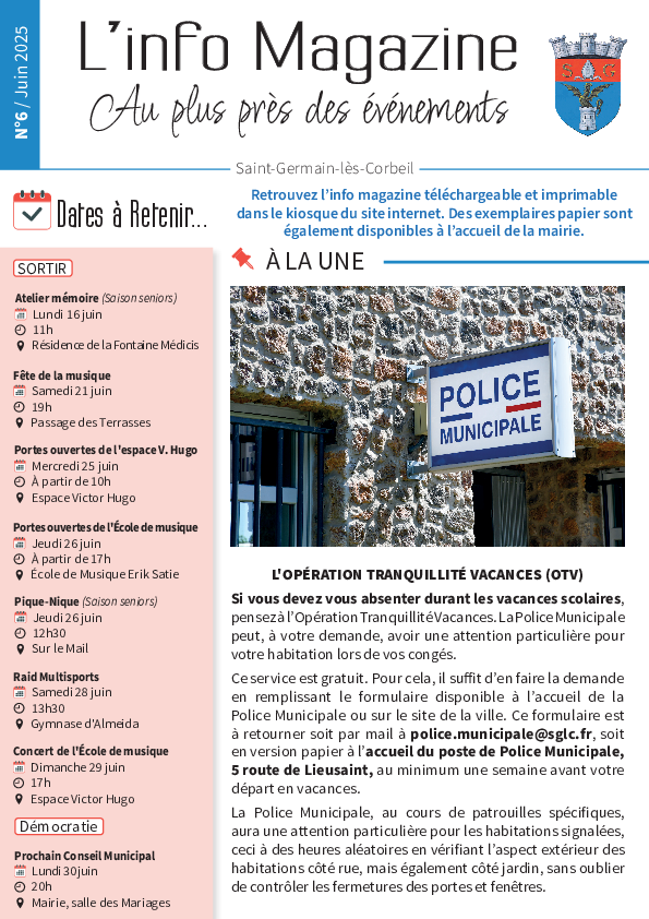 Info magazine n°6 - Juin 2025