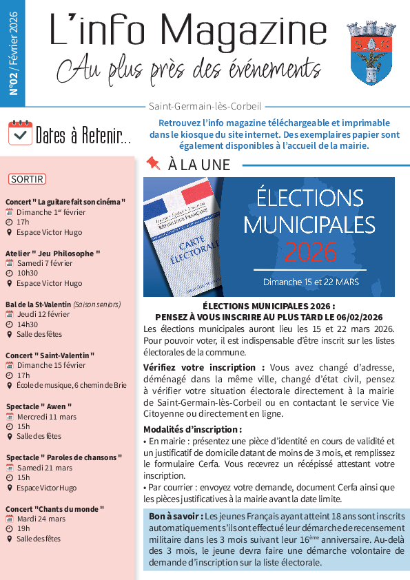 Info magazine n°2 - Février 2026