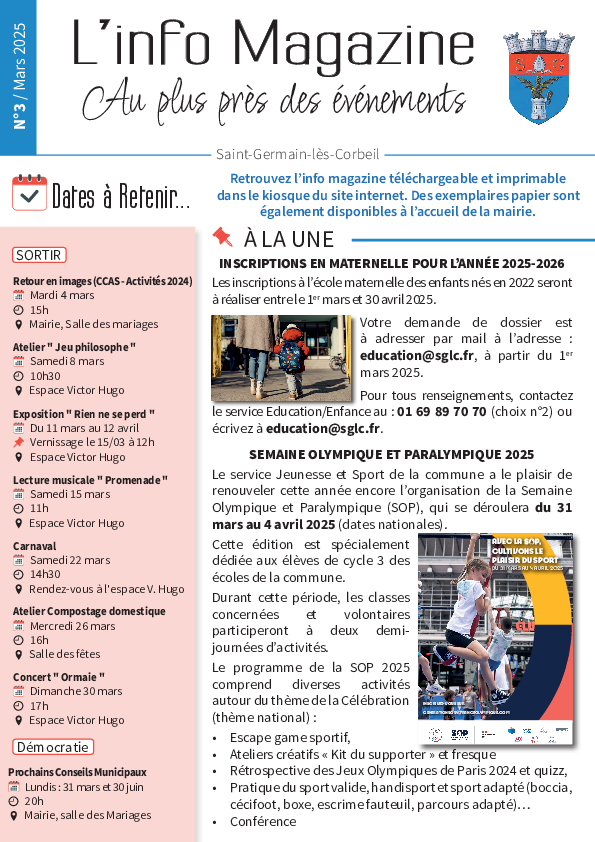 Info magazine n° 3 - Mars 2025