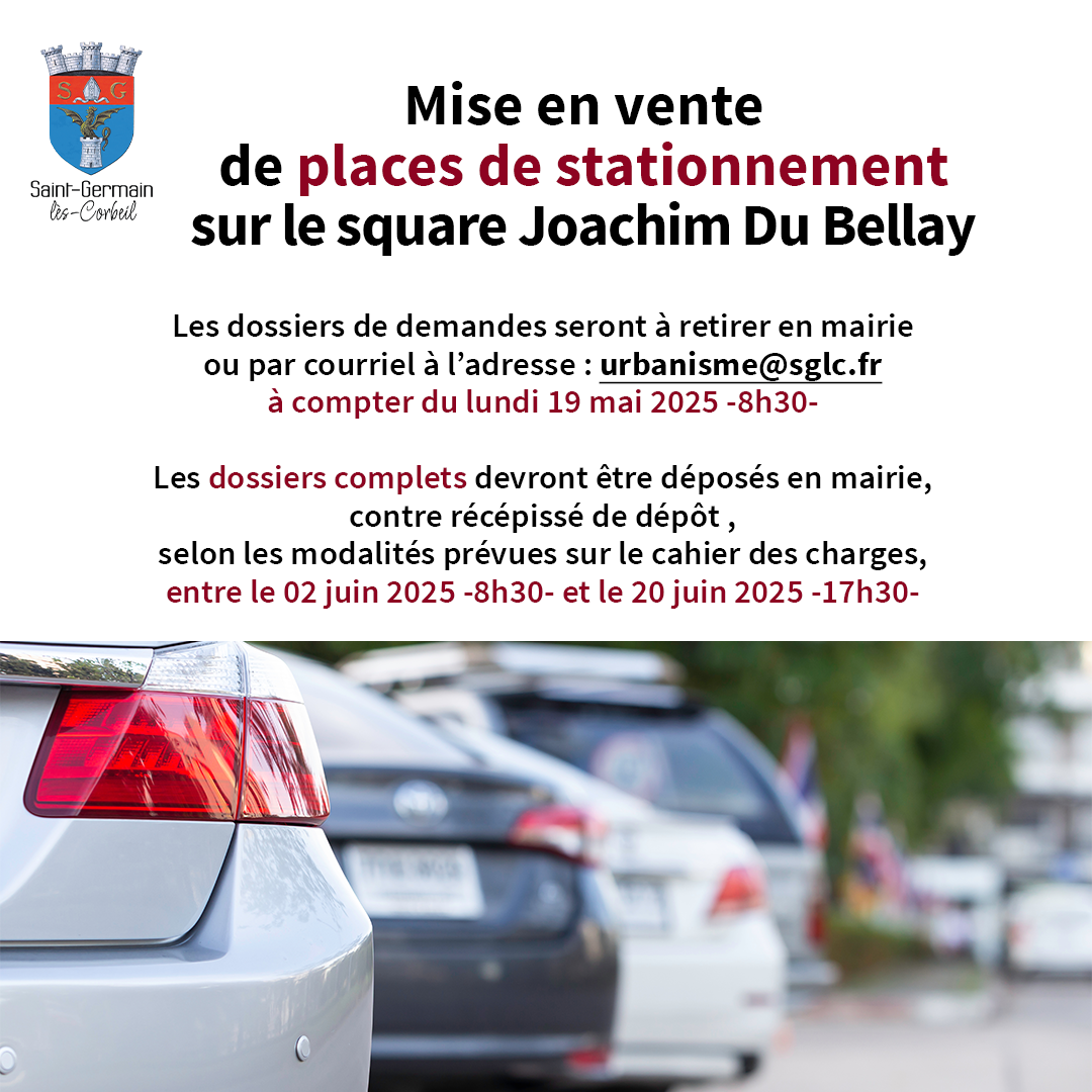 Photo de Mise en vente de places de stationnement sur le square Joachim Du Bellay